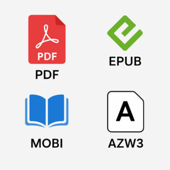 راهنمای کامل و ساده فرمت‌های کتاب الکترونیکی: PDF EPUB، MOBI، AZW3